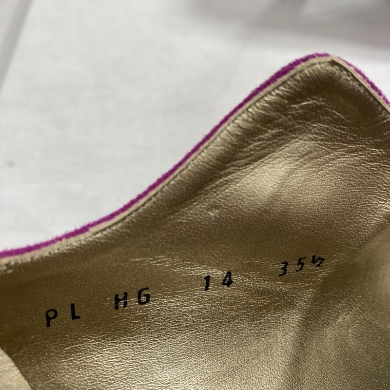イヴサンローラン Yves Saint Laurent パンプス パンプス スエード ラインストーン 22.5cm 桃 / ピンク / pink レディース USED 古着 中古 50119667