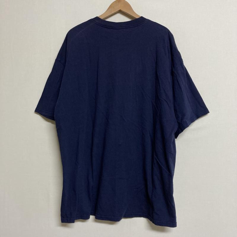 ＵＳフルギ US古着 Tシャツ 半袖 DELTA PRO WEIGHT / デルタ プロウエイト ラメプリント 半袖 クルーネック Tシャツ 2L プリント 紺 / ネイビー / navy メンズ USED 古着 中古 50119870