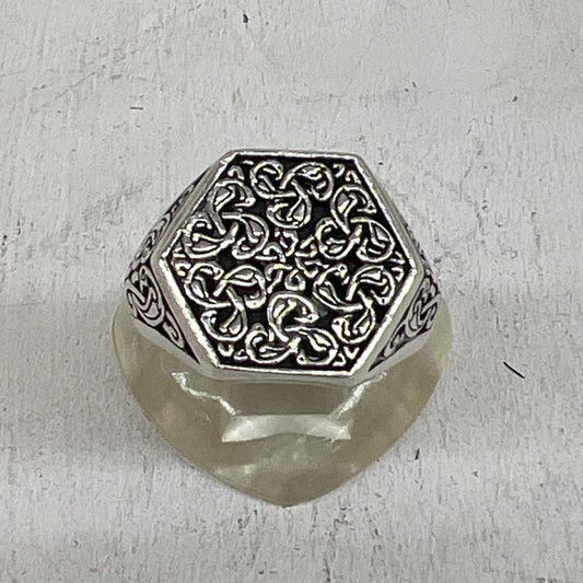 古着 USED アクセサリー 指輪 SILVER シルバー 925 フラワー 花 モチーフ リング 23.5号 - メンズ USED 古着 中古 50119904
