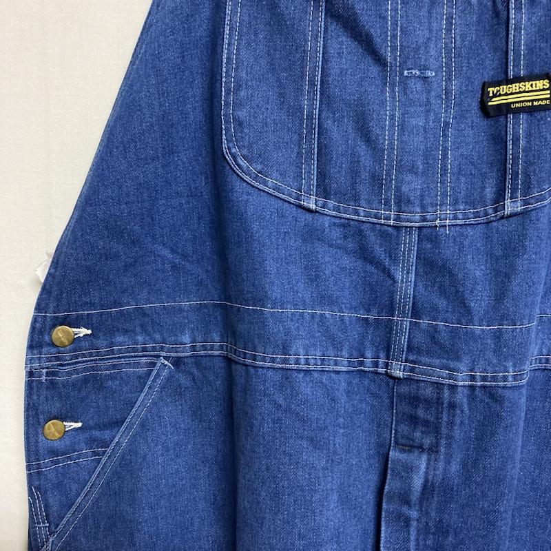 ＵＳフルギ US古着 サロペット・オーバーオール サロペット、オーバーオール TOUGHSKINS デニム オーバーオール ワンポイント X ロゴ、文字 青 / ブルー / blue メンズ USED 古着 中古 50119974