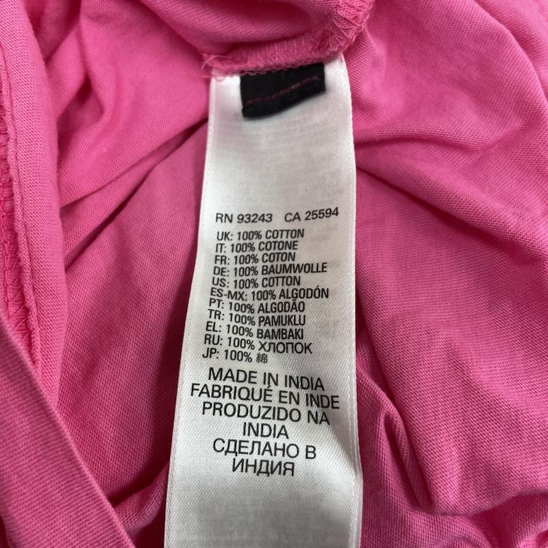 ディーゼル DIESEL Tシャツ 長袖 Tシャツ 長袖 ロンT カットソー タイダイ コットン 胸ポケット XL 無地 白 / ホワイト / white X 桃 / ピンク / pink メンズ USED 古着 中古 50119977