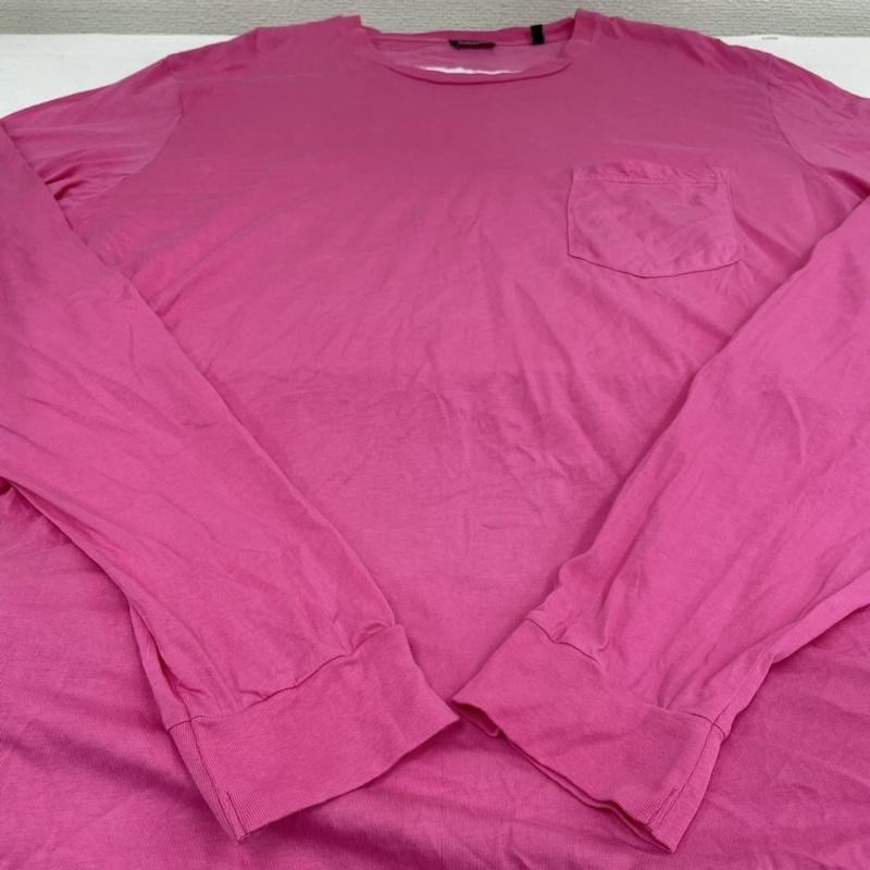 ディーゼル DIESEL Tシャツ 長袖 Tシャツ 長袖 ロンT カットソー タイダイ コットン 胸ポケット XL 無地 白 / ホワイト / white X 桃 / ピンク / pink メンズ USED 古着 中古 50119977