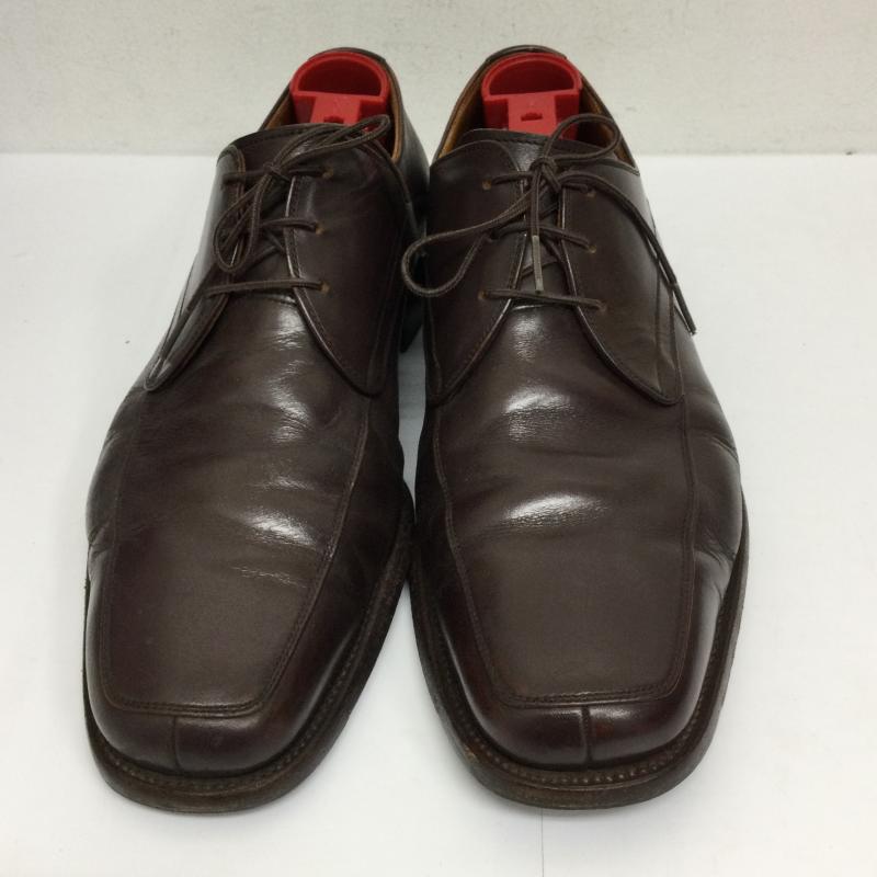 スコッチグレイン SCOTCH GRAIN 革靴 革靴 F-1763 スクエア チップ ビジネス 25.0cm 茶 / ブラウン / brown メンズ USED 古着 中古 50120085