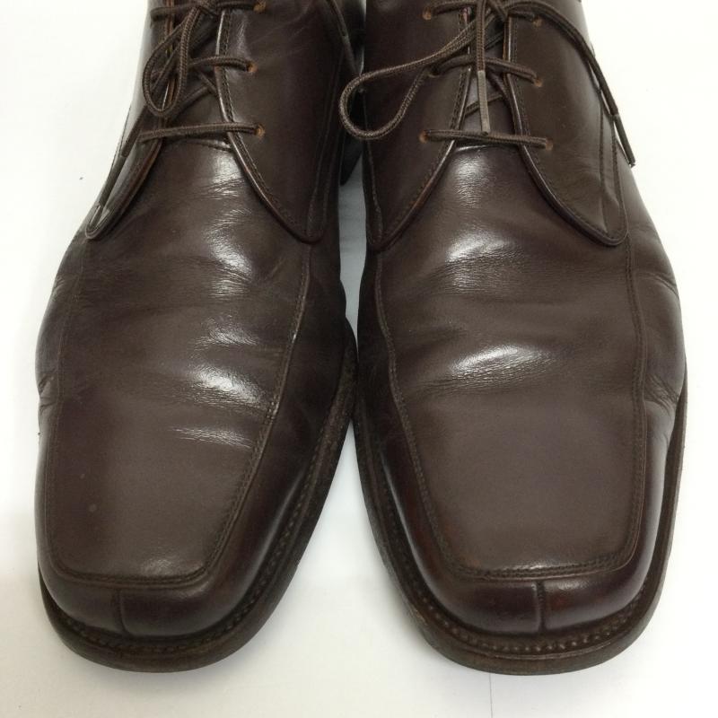 スコッチグレイン SCOTCH GRAIN 革靴 革靴 F-1763 スクエア チップ ビジネス 25.0cm 茶 / ブラウン / brown メンズ USED 古着 中古 50120085