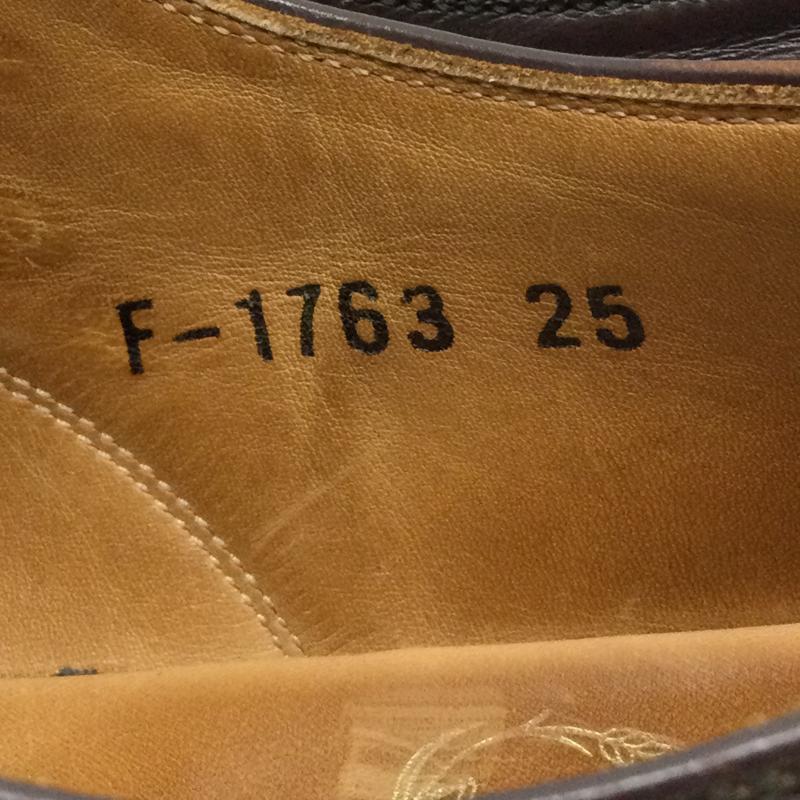 スコッチグレイン SCOTCH GRAIN 革靴 革靴 F-1763 スクエア チップ ビジネス 25.0cm 茶 / ブラウン / brown メンズ USED 古着 中古 50120085