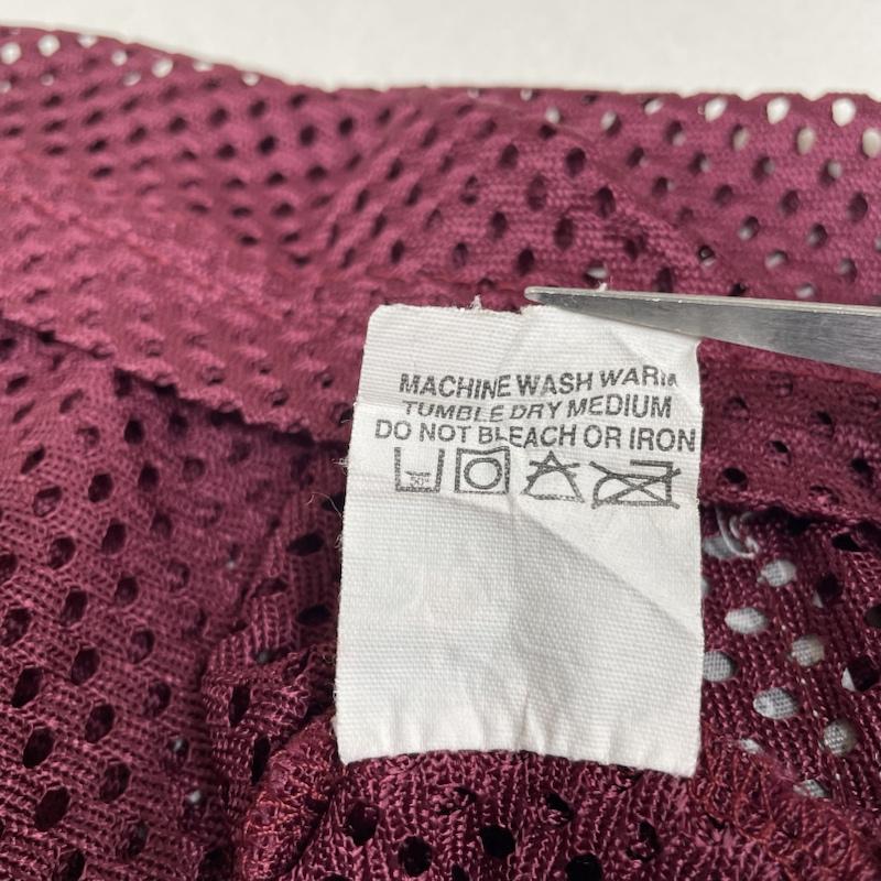 古着 USED Tシャツ 半袖 80s USA製 半袖 ゲームシャツ 70 Tシャツ 総メッシュ オーバーサイズ ビッグシルエット 大きめ サイズ3XL - ロゴ、文字 X プリント えんじ / ワインレッド / dark red メンズ USED 古着 中古 50120149