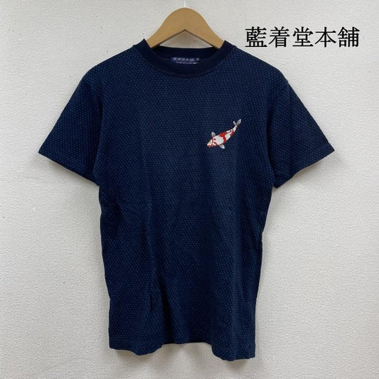 古着 USED Tシャツ 半袖 藍着堂本舗 AIKIDOUHONPO 半袖 Tシャツ 鯉 刺繍 和柄 インディゴ 日本製 藍染 タグ付き 1 ワンポイント X 刺繍 X  インディゴ / インディゴ / Indigo メンズ USED 古着 中古 50120165