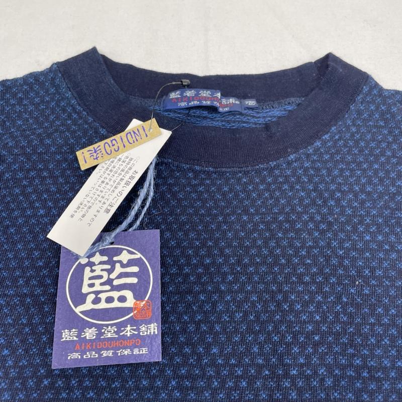 古着 USED Tシャツ 半袖 藍着堂本舗 AIKIDOUHONPO 半袖 Tシャツ 鯉 刺繍 和柄 インディゴ 日本製 藍染 タグ付き 1 ワンポイント X 刺繍 X  インディゴ / インディゴ / Indigo メンズ USED 古着 中古 50120165