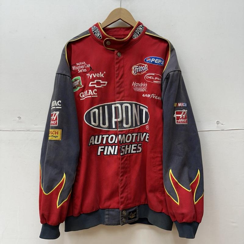 古着 USED ジャケット、上着 ジャケット、ブレザー CHASE AUTHENTICS DUPONT レーシング ジャケット ファイヤーパターン ワッペン XL 赤 / レッド / red メンズ USED 古着 中古 50120264