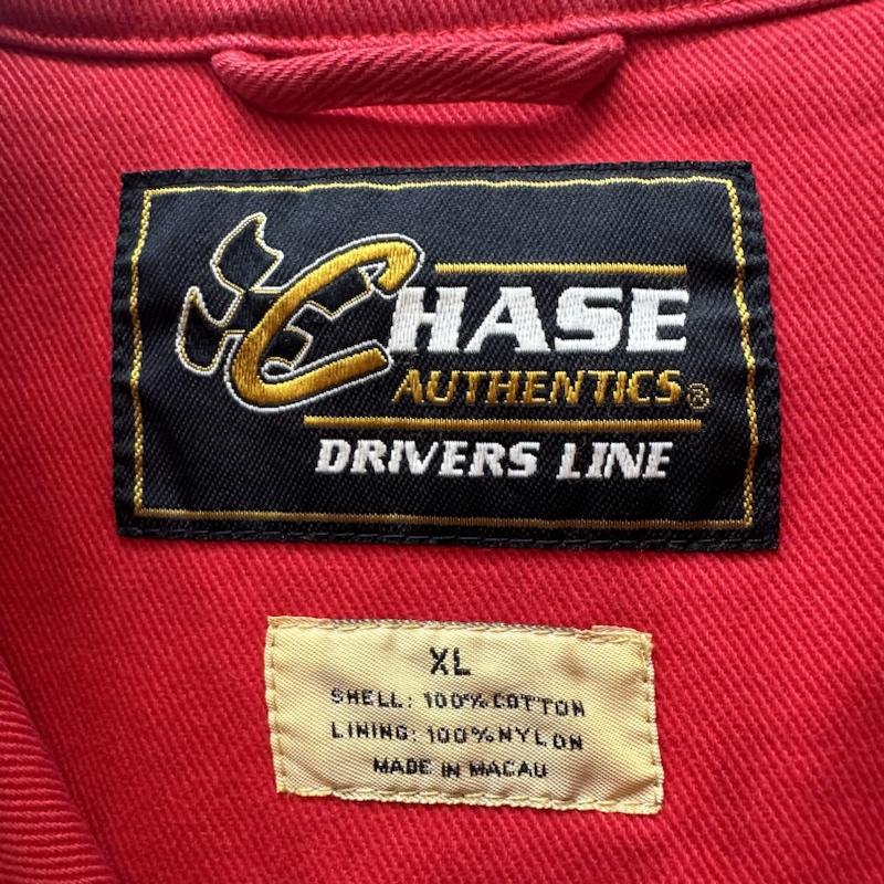 古着 USED ジャケット、上着 ジャケット、ブレザー CHASE AUTHENTICS DUPONT レーシング ジャケット ファイヤーパターン ワッペン XL 赤 / レッド / red メンズ USED 古着 中古 50120264
