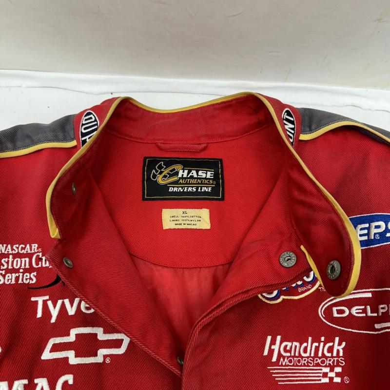 古着 USED ジャケット、上着 ジャケット、ブレザー CHASE AUTHENTICS DUPONT レーシング ジャケット ファイヤーパターン ワッペン XL 赤 / レッド / red メンズ USED 古着 中古 50120264