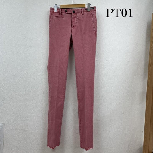 ピーティーゼロウーノ PT01 パンツ ワークパンツ、ペインターパンツ BEAMS F ジャガード コットン スラックス ストレッチ スーパースリム パンツ ピンク 42 無地 桃 / ピンク / pink メンズ USED 古着 中古 50120293