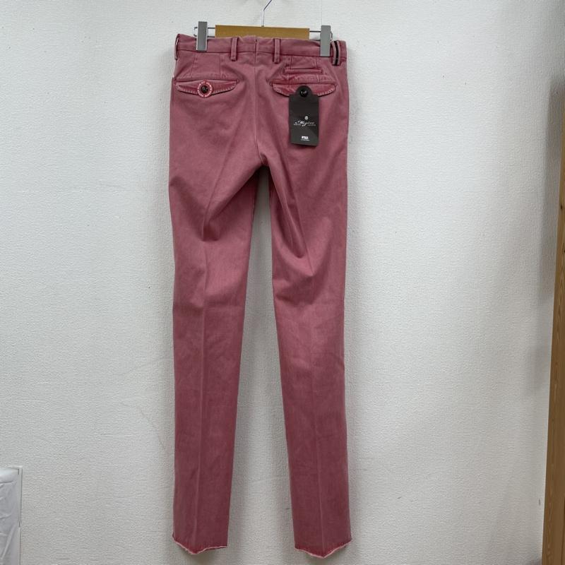 ピーティーゼロウーノ PT01 パンツ ワークパンツ、ペインターパンツ BEAMS F ジャガード コットン スラックス ストレッチ スーパースリム パンツ ピンク 42 無地 桃 / ピンク / pink メンズ USED 古着 中古 50120293