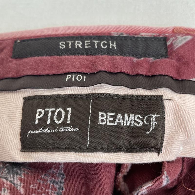 ピーティーゼロウーノ PT01 パンツ ワークパンツ、ペインターパンツ BEAMS F ジャガード コットン スラックス ストレッチ スーパースリム パンツ ピンク 42 無地 桃 / ピンク / pink メンズ USED 古着 中古 50120293