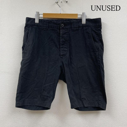 アンユーズド UNUSED パンツ ショートパンツ チノ ハーフ パンツ ショート丈 ショーツ ボタンフライ 無地 3 無地 黒 / ブラック / black メンズ USED 古着 中古 50120298