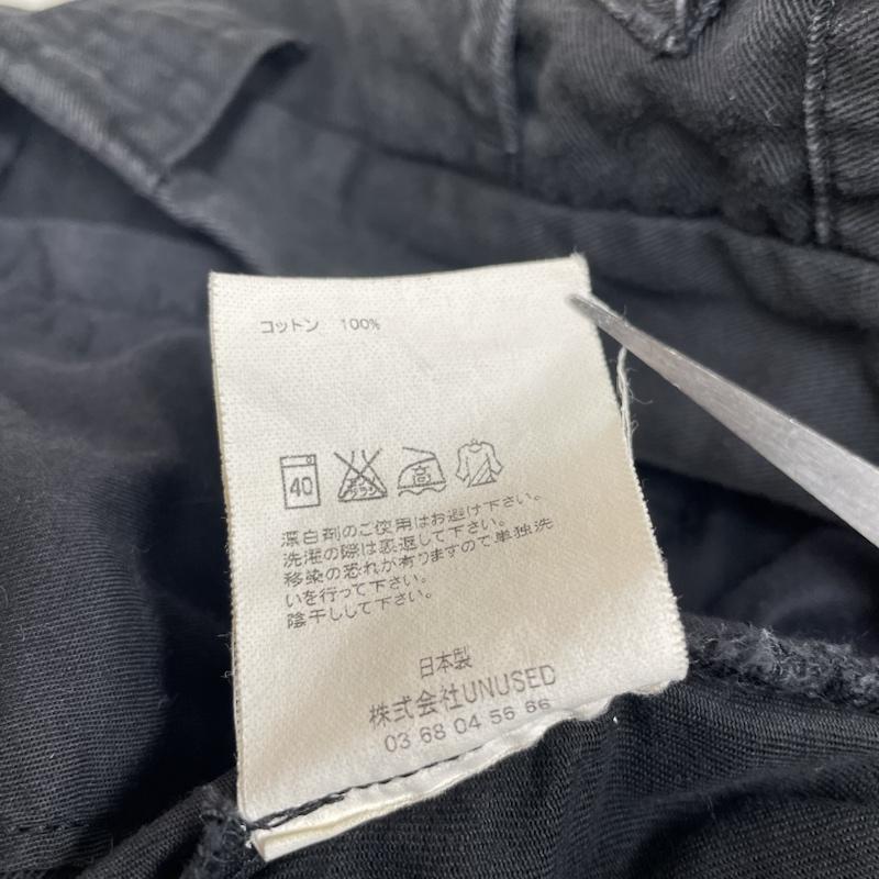 アンユーズド UNUSED パンツ ショートパンツ チノ ハーフ パンツ ショート丈 ショーツ ボタンフライ 無地 3 無地 黒 / ブラック / black メンズ USED 古着 中古 50120298