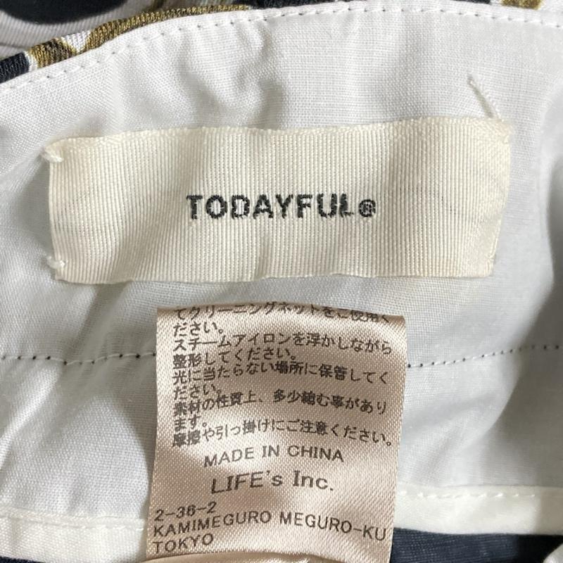 トゥデイフル TODAYFUL ボトムス ボトムス TODAYFUL パッチワークパターントラウザーズ ワイドパンツ 12120706 36 総柄 黒 / ブラック / black レディース USED 古着 中古 50120440