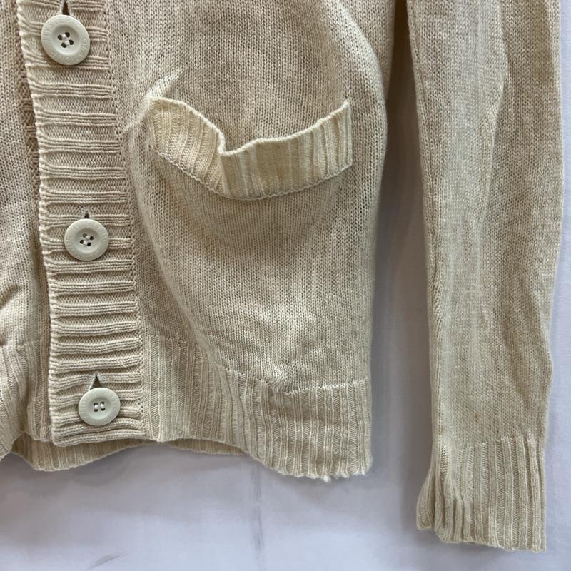 ヒステリックグラマー HYSTERIC GLAMOUR カーディガン 長袖 ワッペン チェーン刺繍 ウール ニット カーディガン S 白 / ホワイト / white メンズ USED 古着 中古 50120457