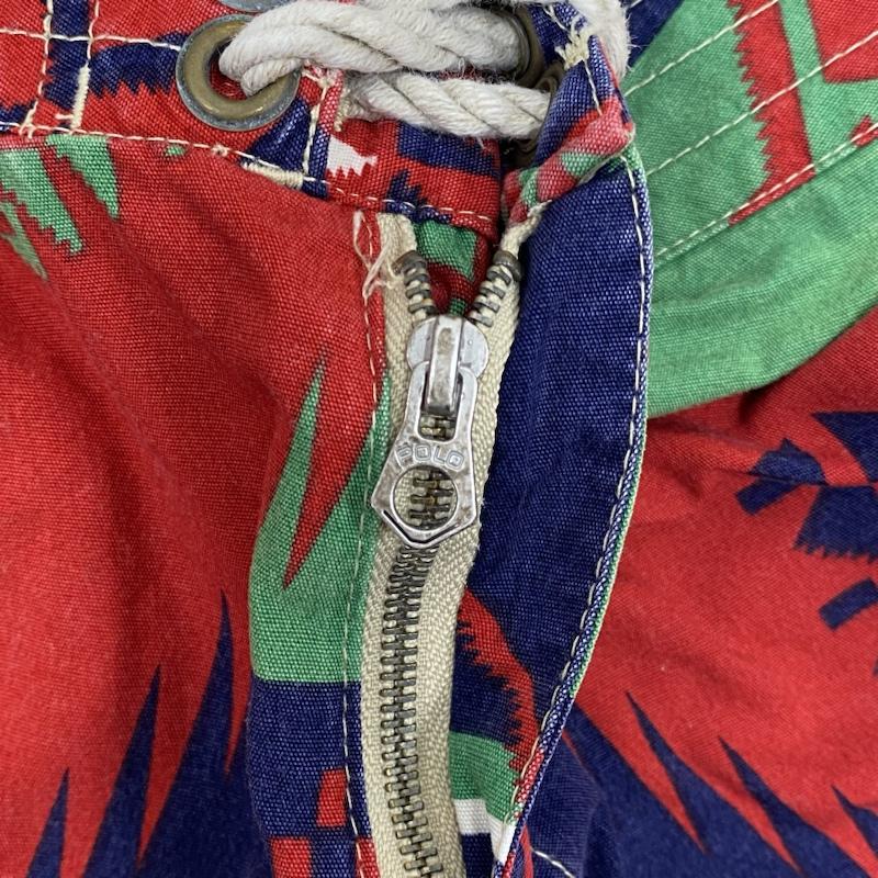 ポロバイラルフローレン Polo by RALPH LAUREN パンツ ショートパンツ オールド ハーフパンツ ネイティブ ジッパーフライ 38 総柄 X ネイティブ柄 マルチカラー / マルチカラー / multicolor メンズ USED 古着 中古 50120564