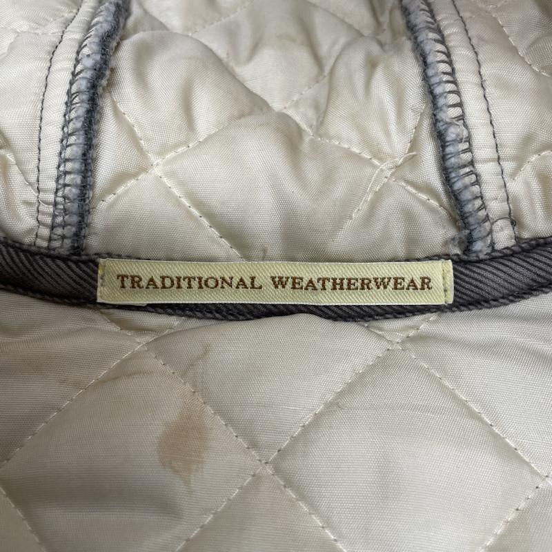 トラディショナルウェザーウェア Traditional Weatherwear ジャケット、上着 ジャンパー、ブルゾン ダイヤキルティング ロング コート フード付 ジャケット スナップボタン 34 無地 灰 / グレー / gray レディース USED 古着 中古 50120572