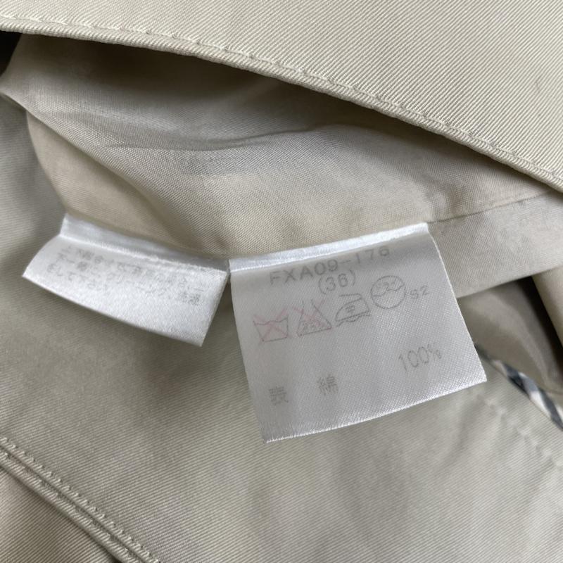 バーバリーロンドン Burberry London スカート ひざ丈スカート タイト スカート ひざ丈 ミディアム丈 無地 ジップ スリット入り FXA09-176 36 無地 ベージュ / ベージュ / beige レディース USED 古着 中古 50120653
