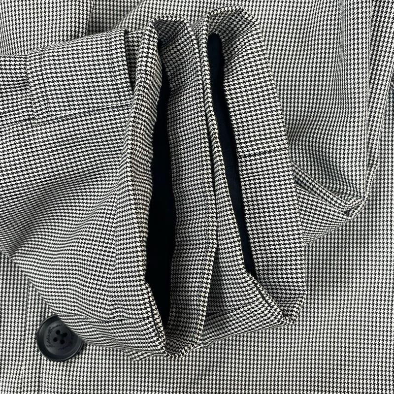エディーバウアー Eddie Bauer コート コート一般 001-9767 リバーシブル 千鳥格子 S 黒 / ブラック / black X 白 / ホワイト / white メンズ USED 古着 中古 50120692