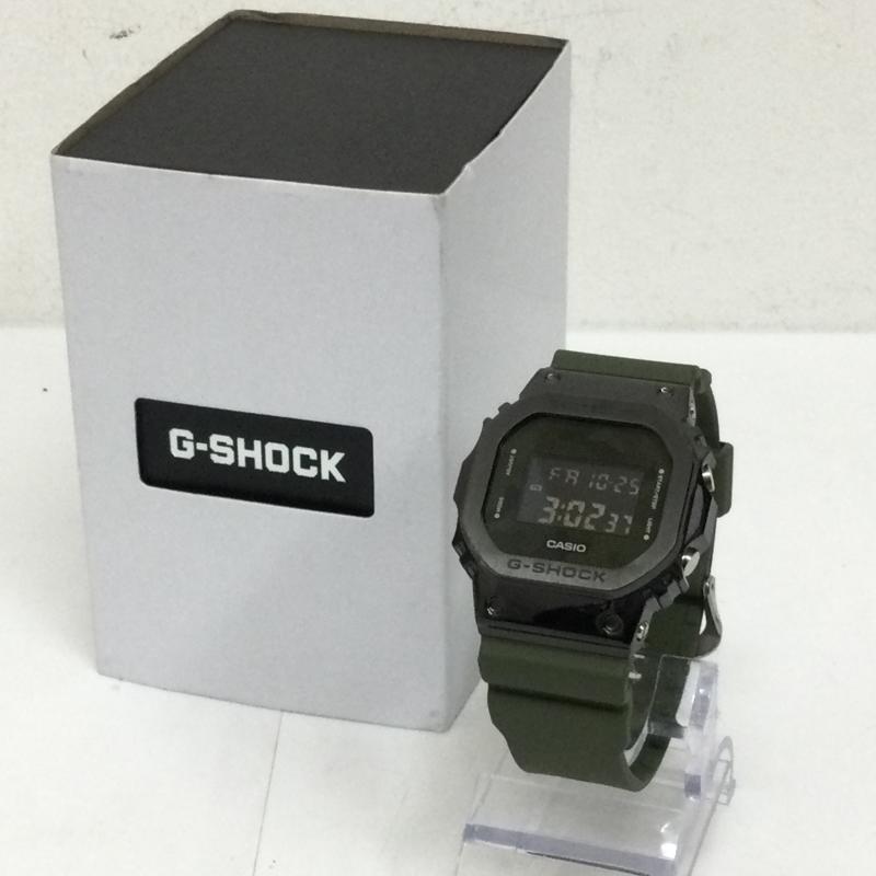 ジーショック G-SHOCK 腕時計 デジタル メタルカバード GM-5600B-3JF - 緑 / グリーン / green X 黒 / ブラック / black メンズ USED 古着 中古 50120789