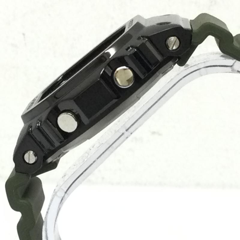 ジーショック G-SHOCK 腕時計 デジタル メタルカバード GM-5600B-3JF - 緑 / グリーン / green X 黒 / ブラック / black メンズ USED 古着 中古 50120789