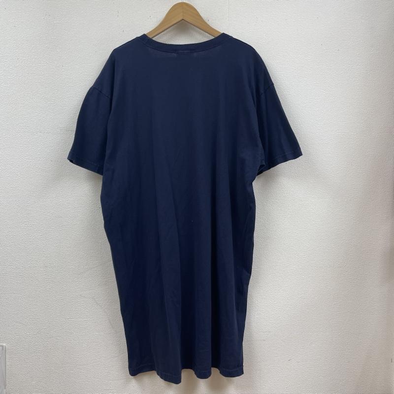ビームスボーイ BEAMS BOY ワンピース ひざ丈スカート CHED バンダナ パッチ Tシャツ ワンピース カットソー ラウンドネック 半袖 ペイズリー柄 ペイズリー 紺 / ネイビー / navy レディース USED 古着 中古 50120819