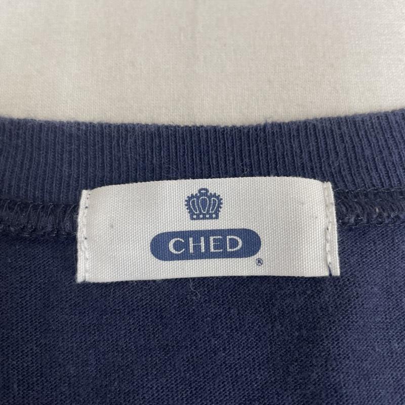 ビームスボーイ BEAMS BOY ワンピース ひざ丈スカート CHED バンダナ パッチ Tシャツ ワンピース カットソー ラウンドネック 半袖 ペイズリー柄 ペイズリー 紺 / ネイビー / navy レディース USED 古着 中古 50120819