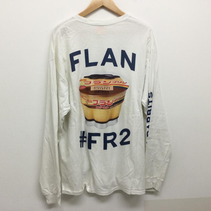 エフアールツー FR2 Tシャツ 長袖 フラン プッチンプリン柄 ロンT 長袖 - 白 / ホワイト / white メンズ USED 古着 中古 50120927