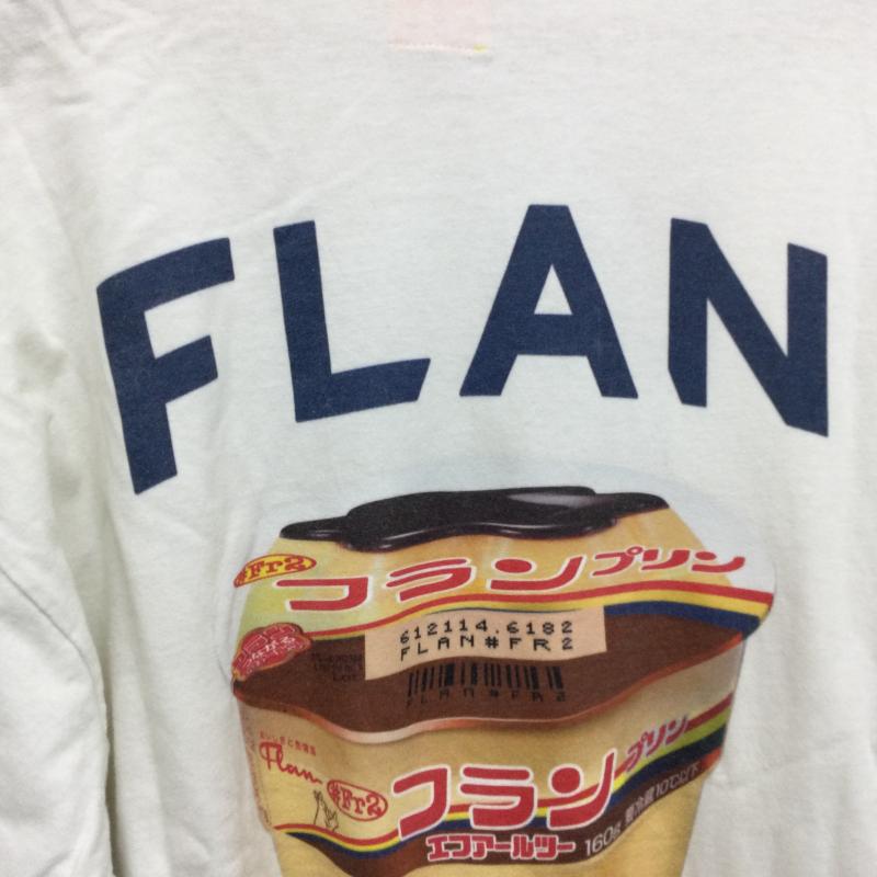 エフアールツー FR2 Tシャツ 長袖 フラン プッチンプリン柄 ロンT 長袖 - 白 / ホワイト / white メンズ USED 古着 中古 50120927