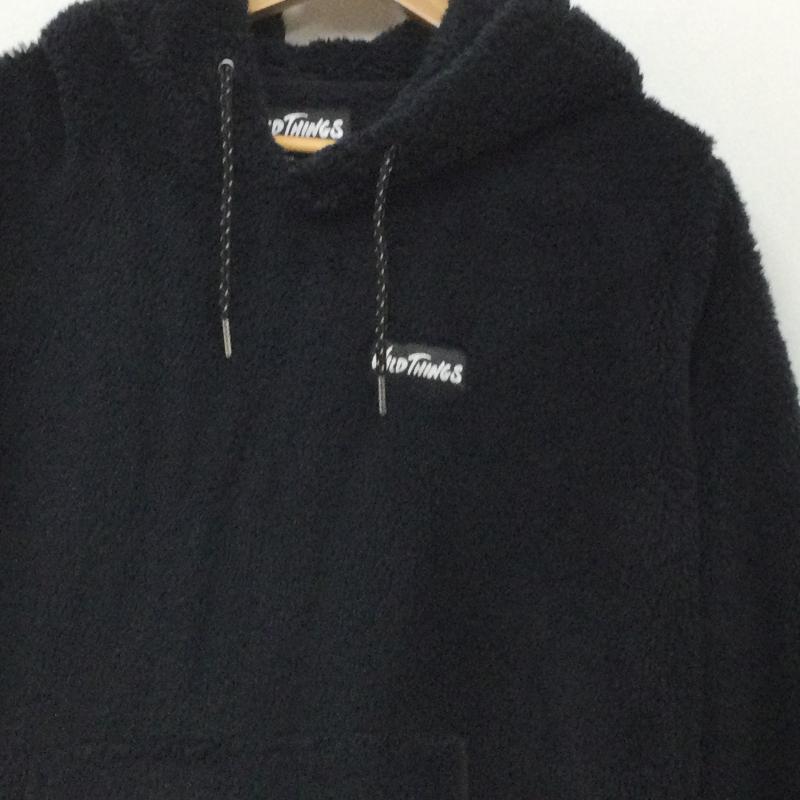 ワイルドシングス WILD THINGS パーカー 長袖 PILE FLEECE HOODED パイルボア プルオーバー フリースパーカー WT18119Y XS 黒 / ブラック / black メンズ USED 古着 中古 50121047