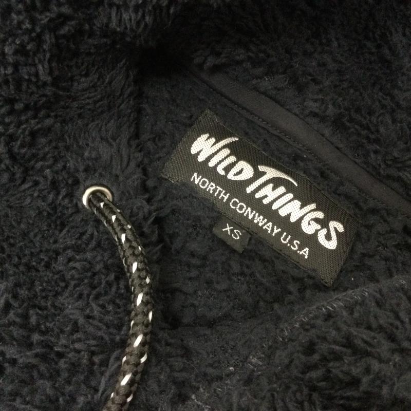 ワイルドシングス WILD THINGS パーカー 長袖 PILE FLEECE HOODED パイルボア プルオーバー フリースパーカー WT18119Y XS 黒 / ブラック / black メンズ USED 古着 中古 50121047