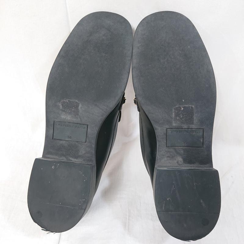 チャールズアンドキース charles&keith ローファー ローファー CHARLES＆KEITH チャールズアンドキース ビーズド ペニーローファー Beaded Penny Loafers - 無地 黒 / ブラック / black レディース USED 古着 中古 50121094