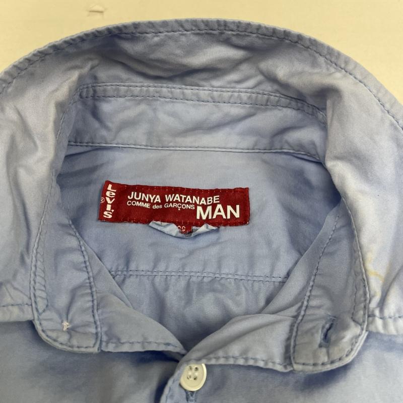 ジュンヤワタナベマン JUNYA WATANABE MAN シャツ、ブラウス 長袖 LEVIS 長袖 シャツ ブラウス WA-B201 AD2007 XS 無地 水色 / ライトブルー / メンズ USED 古着 中古 50121103