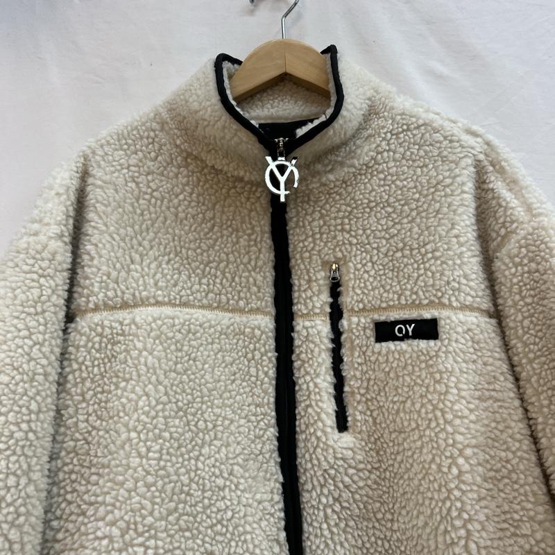 古着 USED ジャケット、上着 ジャンパー、ブルゾン OY オーワイ バックロゴ ボア フリースジャケット - 白 / ホワイト / white メンズ USED 古着 中古 50121157