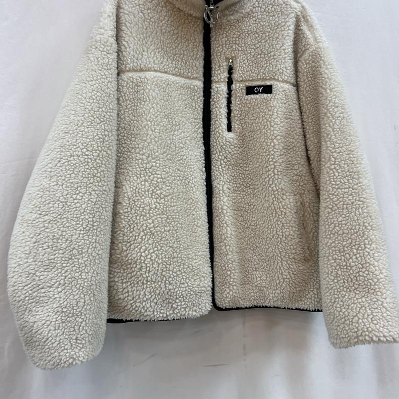 古着 USED ジャケット、上着 ジャンパー、ブルゾン OY オーワイ バックロゴ ボア フリースジャケット - 白 / ホワイト / white メンズ USED 古着 中古 50121157