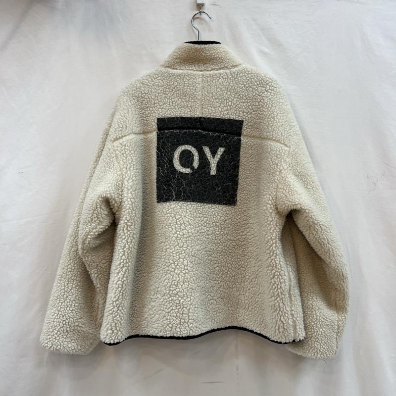 古着 USED ジャケット、上着 ジャンパー、ブルゾン OY オーワイ バックロゴ ボア フリースジャケット - 白 / ホワイト / white メンズ USED 古着 中古 50121157