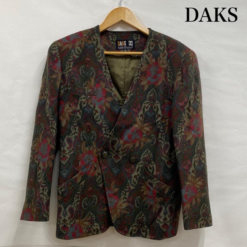 ダックス DAKS ジャケット、上着 ジャケット、ブレザー OLD オールド ノーカラー ダブル ペイズリー M 総柄 マルチカラー / マルチカラー / multicolor レディース USED 古着 中古 50121208