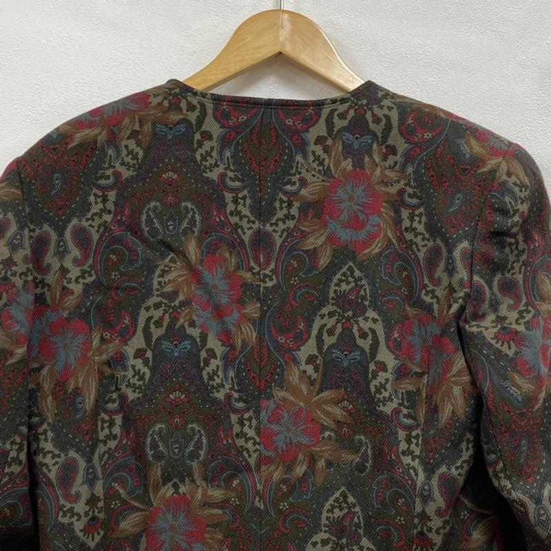 ダックス DAKS ジャケット、上着 ジャケット、ブレザー OLD オールド ノーカラー ダブル ペイズリー M 総柄 マルチカラー / マルチカラー / multicolor レディース USED 古着 中古 50121208