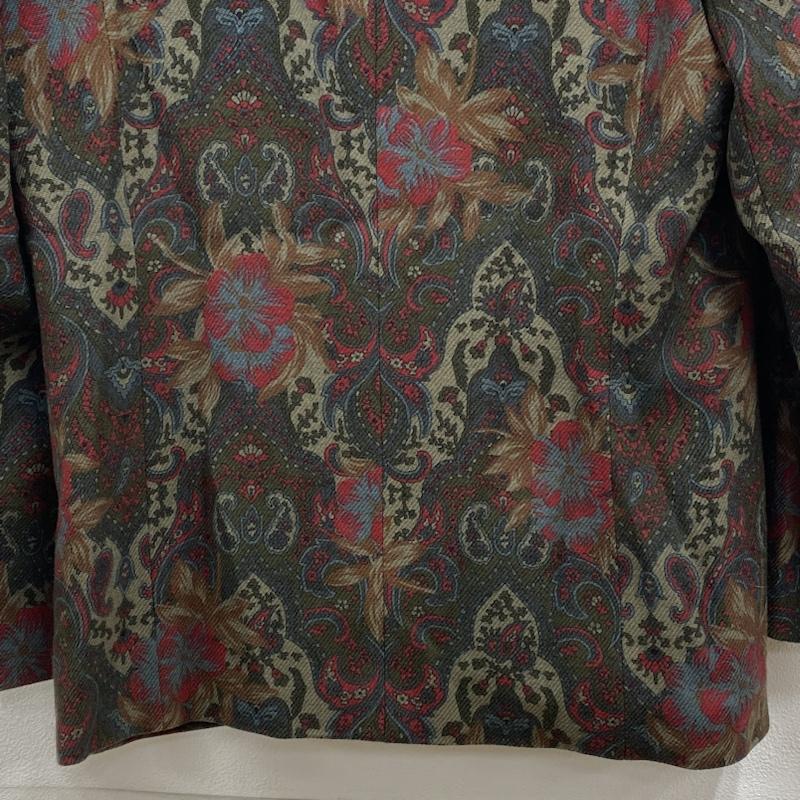 ダックス DAKS ジャケット、上着 ジャケット、ブレザー OLD オールド ノーカラー ダブル ペイズリー M 総柄 マルチカラー / マルチカラー / multicolor レディース USED 古着 中古 50121208