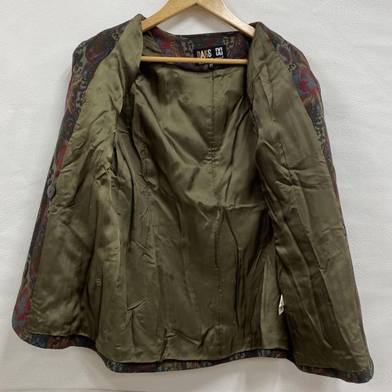 ダックス DAKS ジャケット、上着 ジャケット、ブレザー OLD オールド ノーカラー ダブル ペイズリー M 総柄 マルチカラー / マルチカラー / multicolor レディース USED 古着 中古 50121208