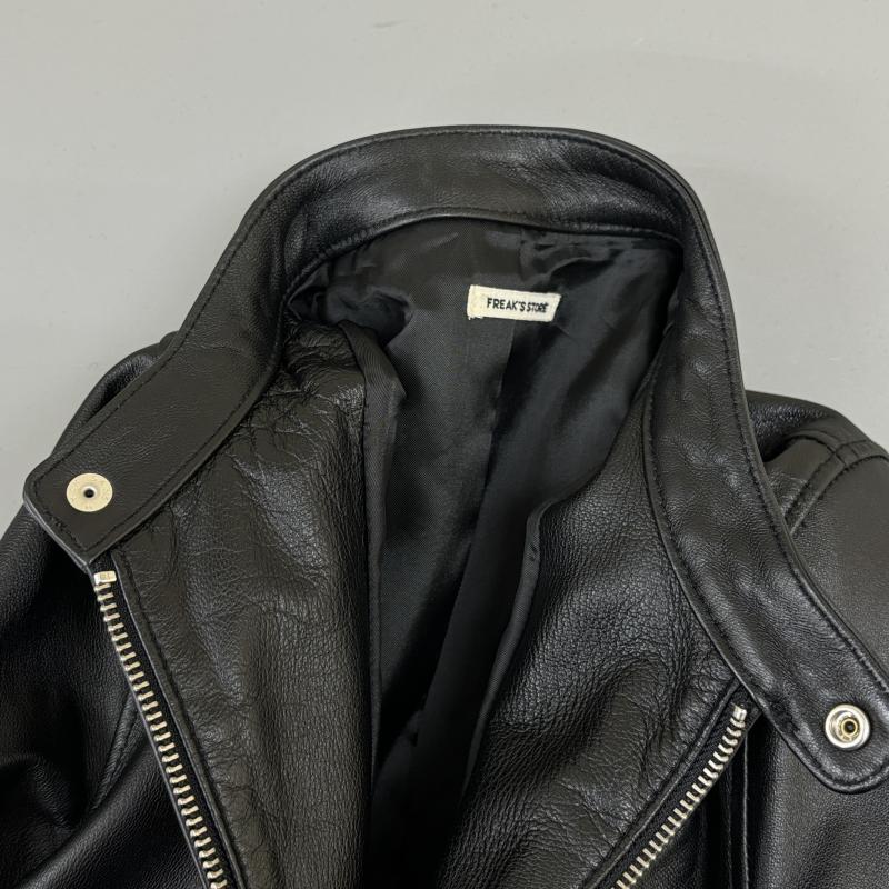 フリークスストア FREAK S STORE ジャケット、上着 レザージャケット 171-3502 羊革 ラムレザー スタンドカラー シングル ライダース S 黒 / ブラック / black レディース USED 古着 中古 50121248