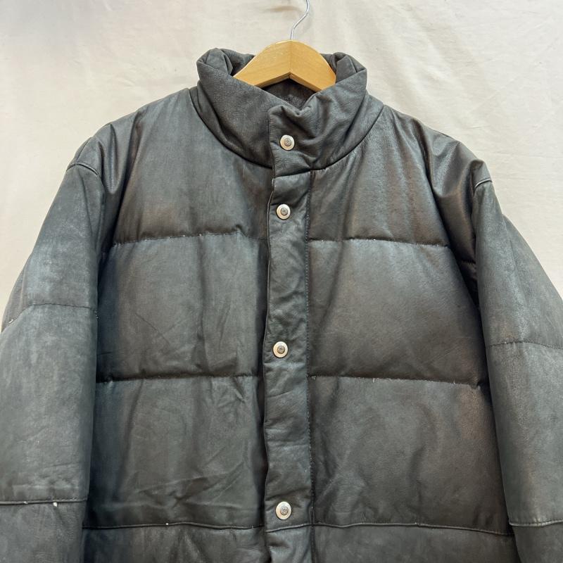 古着 USED ジャケット、上着 レザージャケット SAN PELLEGRINO 山羊革 ゴートスキン レザーダウン M 黒 / ブラック / black メンズ USED 古着 中古 50121263