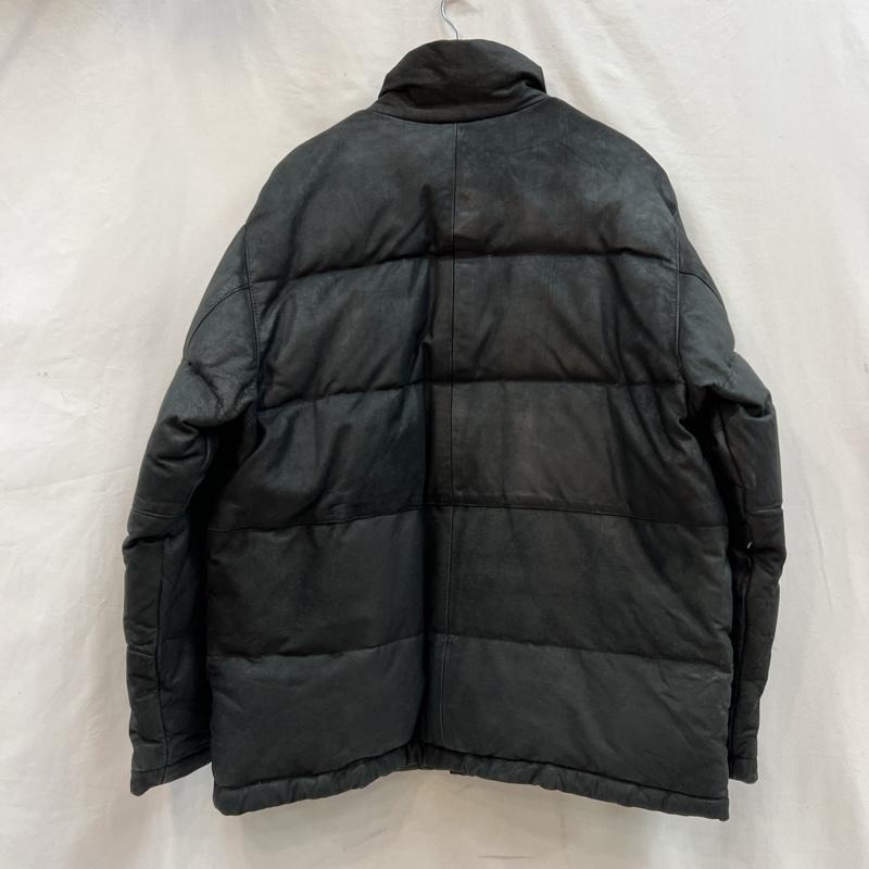 古着 USED ジャケット、上着 レザージャケット SAN PELLEGRINO 山羊革 ゴートスキン レザーダウン M 黒 / ブラック / black メンズ USED 古着 中古 50121263