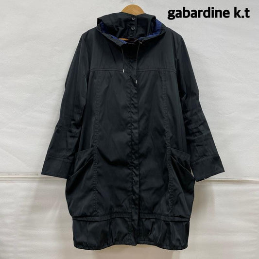 ギャバジンケーティー GABARDINEK.T コート コート一般 ロング 78-81mw01 ライナー付き 44 無地 黒 / ブラック / black X 青 / ブルー / blue レディース USED 古着 中古 50121677