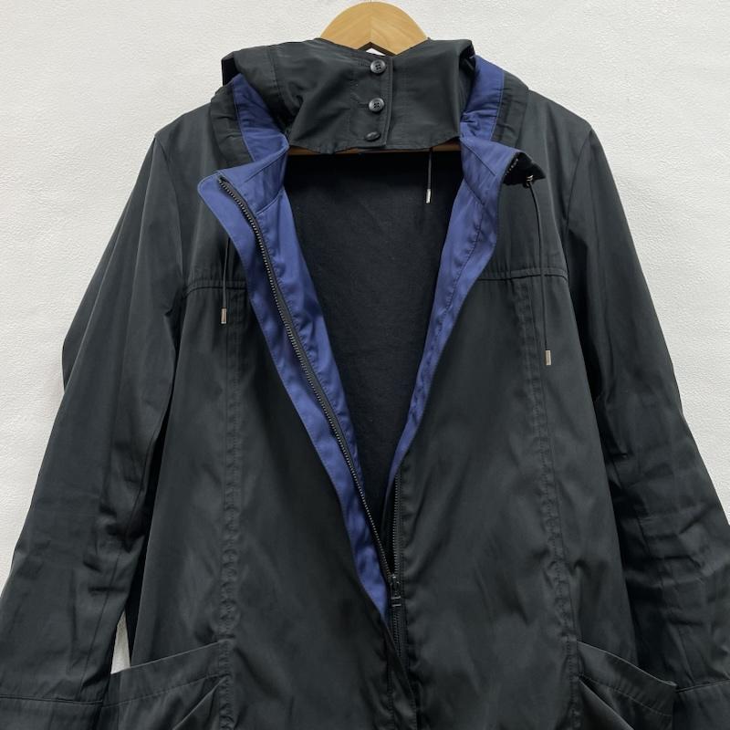 ギャバジンケーティー GABARDINEK.T コート コート一般 ロング 78-81mw01 ライナー付き 44 無地 黒 / ブラック / black X 青 / ブルー / blue レディース USED 古着 中古 50121677