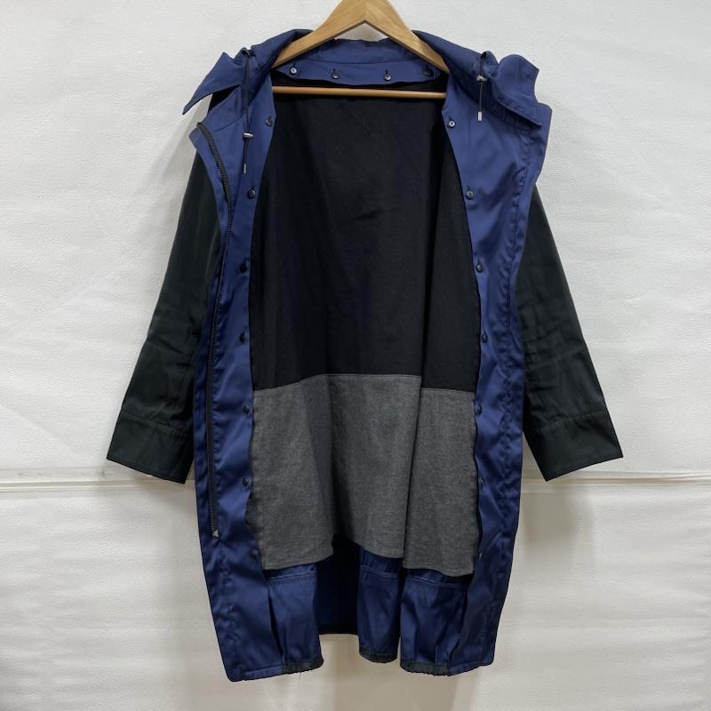 ギャバジンケーティー GABARDINEK.T コート コート一般 ロング 78-81mw01 ライナー付き 44 無地 黒 / ブラック / black X 青 / ブルー / blue レディース USED 古着 中古 50121677
