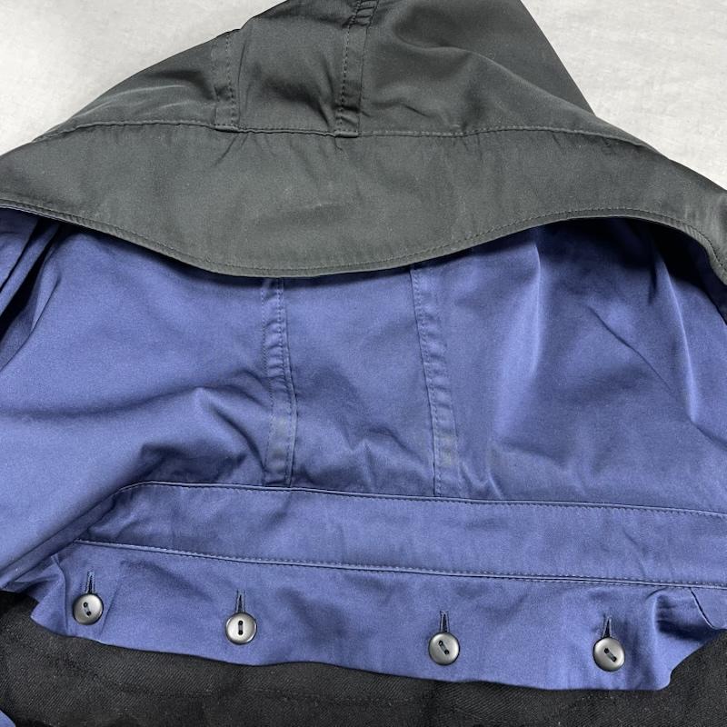 ギャバジンケーティー GABARDINEK.T コート コート一般 ロング 78-81mw01 ライナー付き 44 無地 黒 / ブラック / black X 青 / ブルー / blue レディース USED 古着 中古 50121677